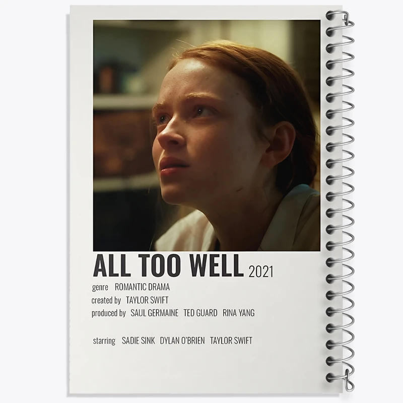 دفتر لیست خرید 50 برگ خندالو طرح All Too Well کد F13046