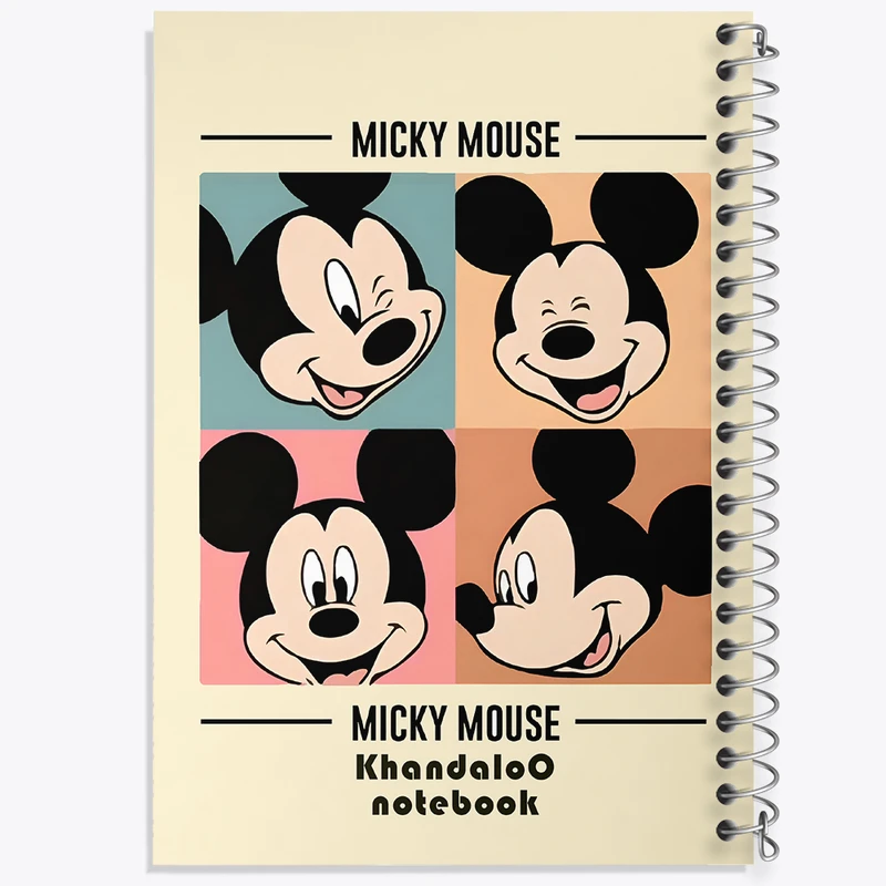 دفتر مشق 50 برگ خندالو طرح میکی موس (Mickey mouse) کد N9463