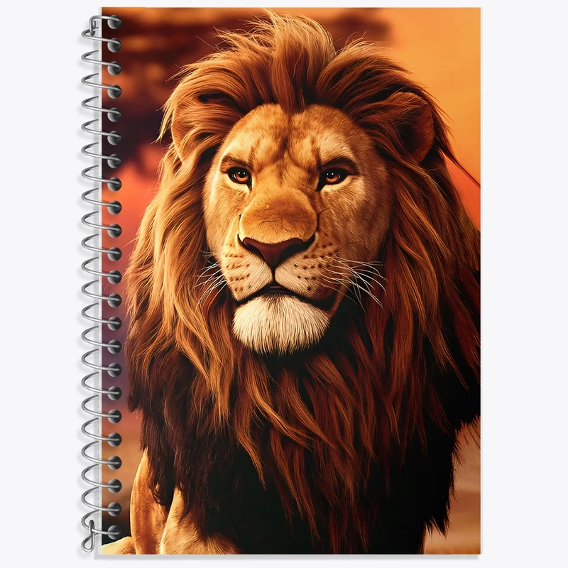 دفتر لغت 50 برگ خندالو طرح شیر کد F12654