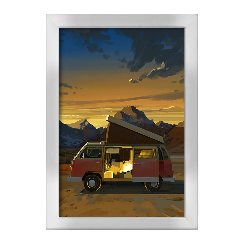 تابلو خندالو طرح کمپینگ (Camping) کد F528