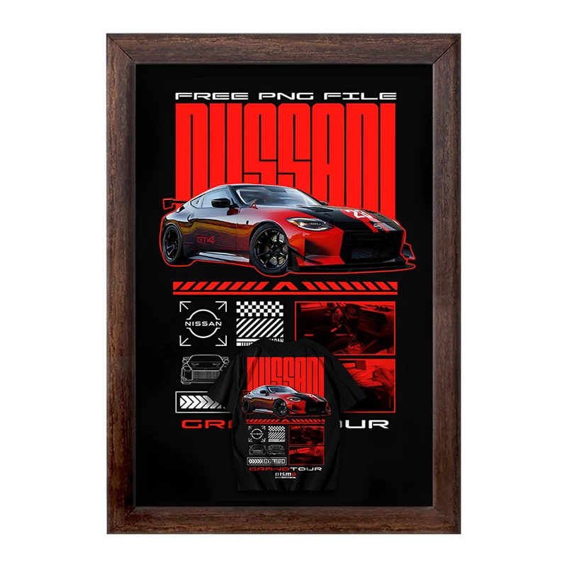 تابلو خندالو طرح نیسان (Nissan Z GT4) کد F13735