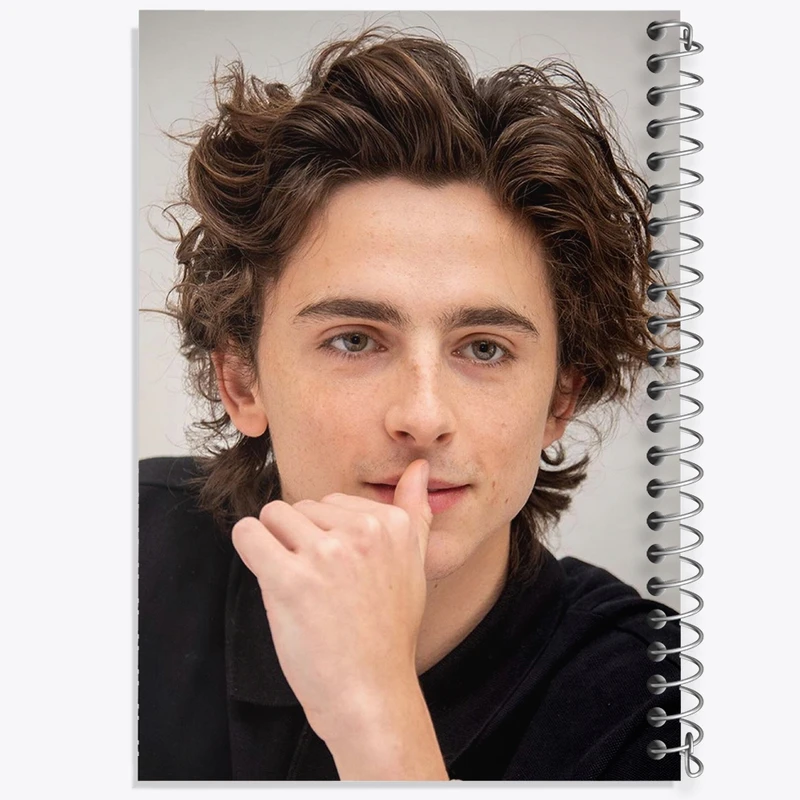 دفتر طراحی 50 برگ خندالو طرح تیموتی شالامی Timothée Chalamet  کد 19286