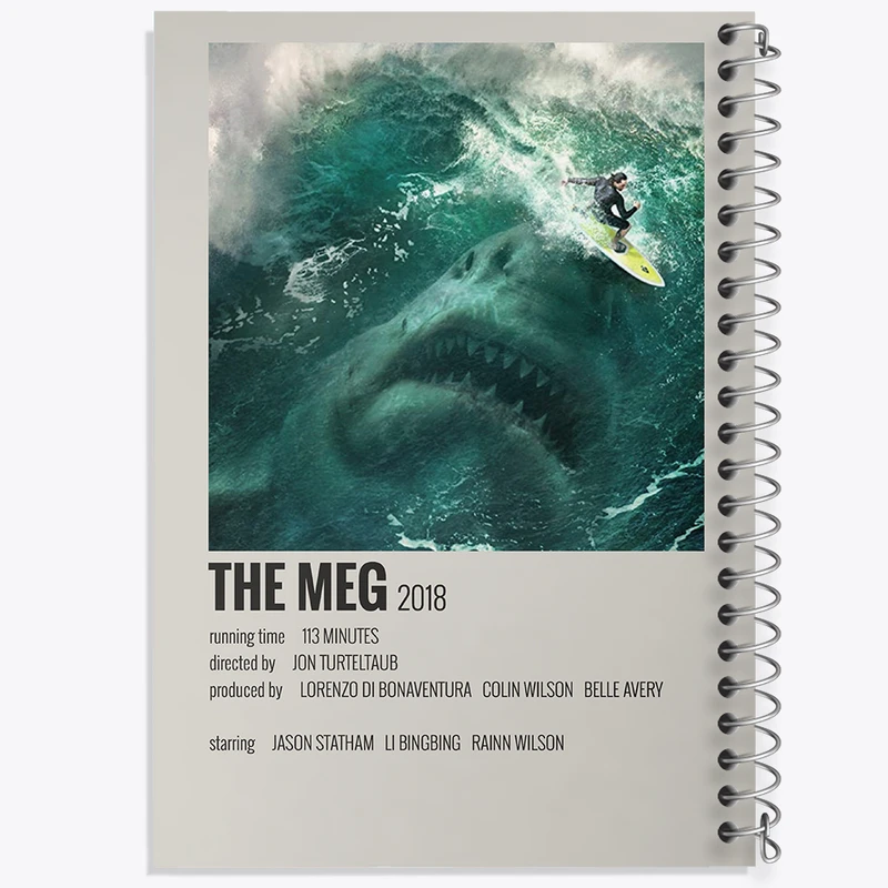 دفتر مشق 50 برگ خندالو طرح مگ (The Meg) کد F13089