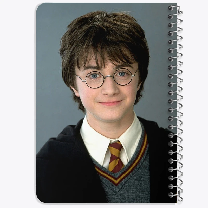 دفتر یادداشت 50 برگ خندالو طرح هری پاتر Harry Potter  کد 2916