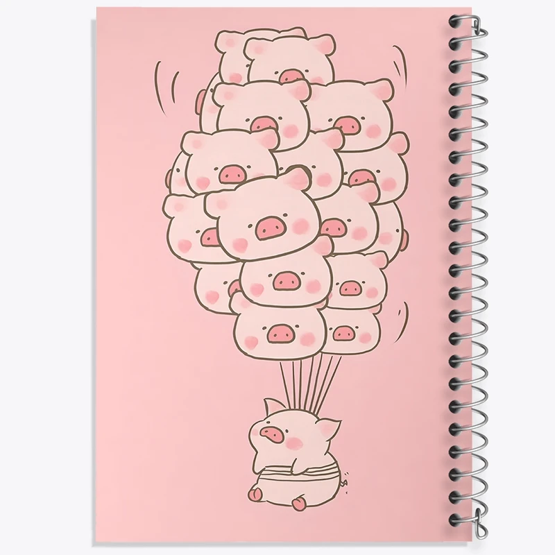 دفتر طراحی 50 برگ خندالو طرح دسته خوک های بانمک کد N6212