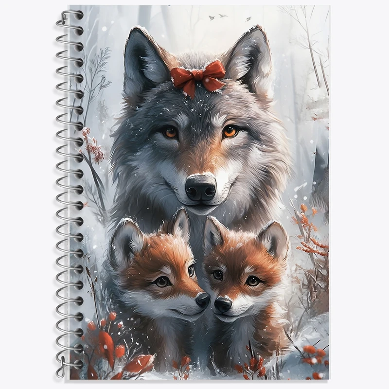 دفتر لغت 50 برگ خندالو طرح گرگ کد F10687