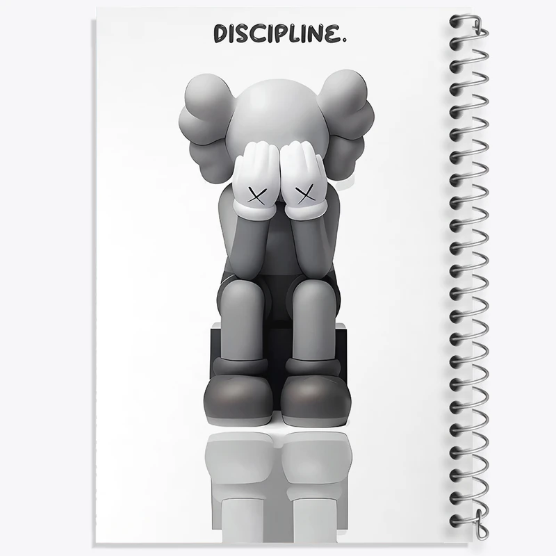 دفتر نقاشی 50 برگ خندالو طرح عروسک کاز (kaws) کد F3991