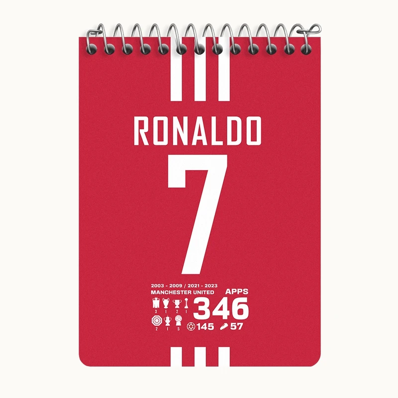 دفتر یادداشت 50 برگ خندالو طرح کریستیانو رونالدو کد N8268