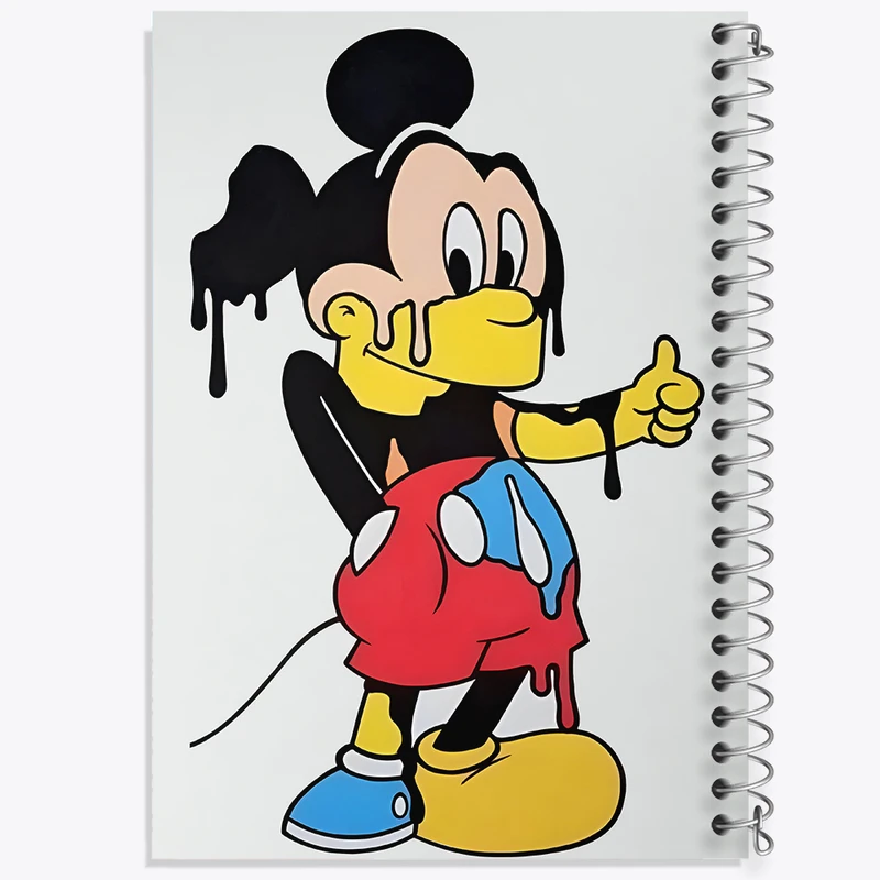 دفتر مشق 100 برگ خندالو طرح میکی موس کد F4101