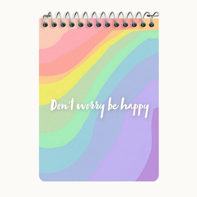 دفتر یادداشت 50 برگ خندالو طرح Don't Worry Be Happy کد N6012