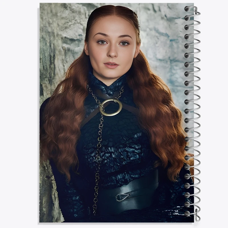 دفتر ژورنال نویسی 50 برگ خندالو مدل نقطه ای طرح سانسا گیم اف ترونز (Game of Thrones) کد F11123