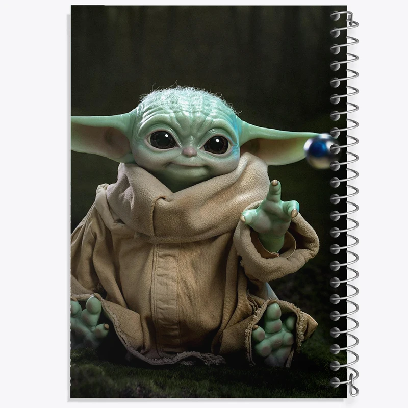 دفتر مشق 100 برگ خندالو طرح بیبی یودا کد F3370