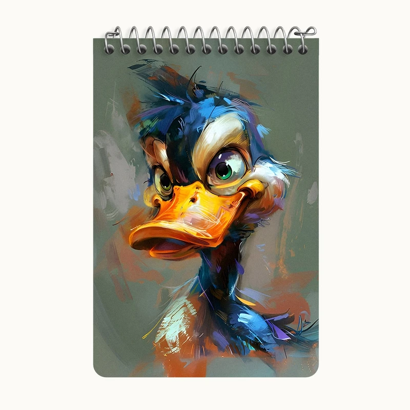 دفتر یادداشت 50 برگ خندالو طرح اردک کد F7038