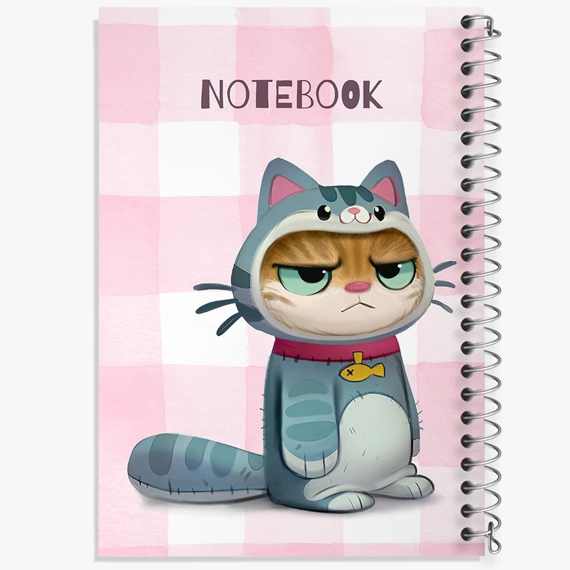 دفتر لیست خرید 50 برگ خندالو طرح گربه عصبانی کد N6523