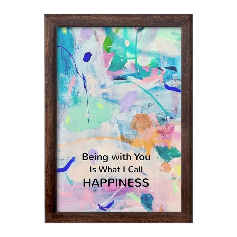 تابلو خندالو طرح Being With You Is What I Call Happiness کد F11541