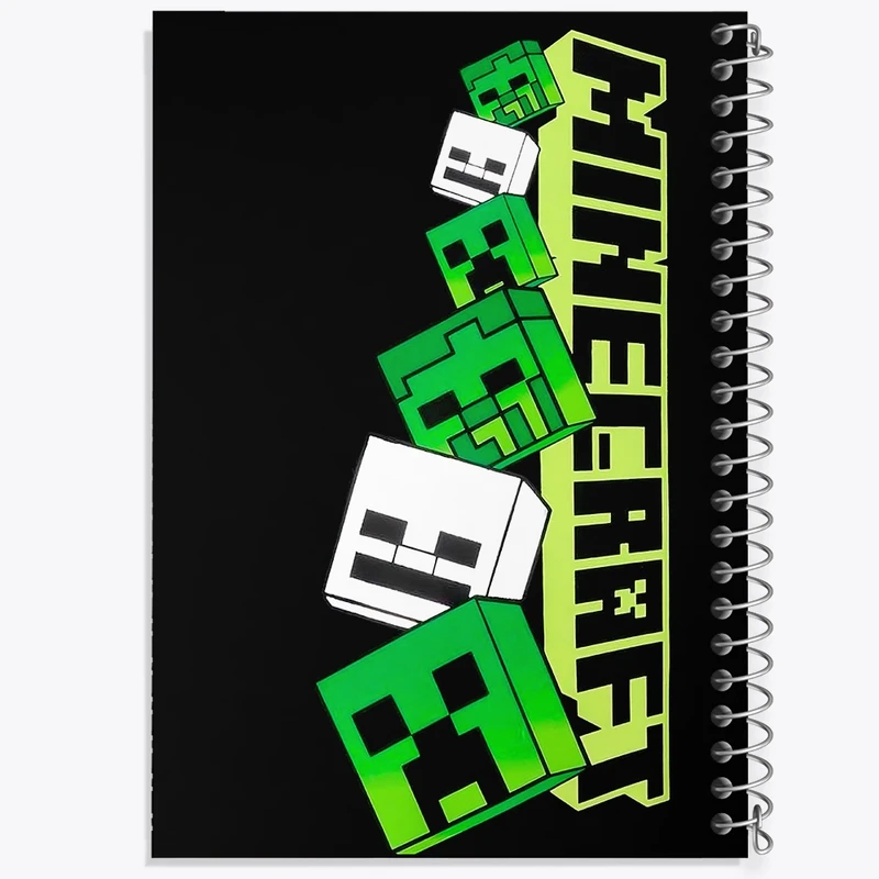 دفتر طراحی 50 برگ خندالو طرح ماینکرافت (Minecraft) کد F14382