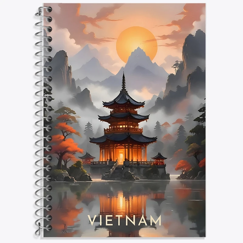 دفتر لغت 50 برگ خندالو طرح ویتنام کد F10443