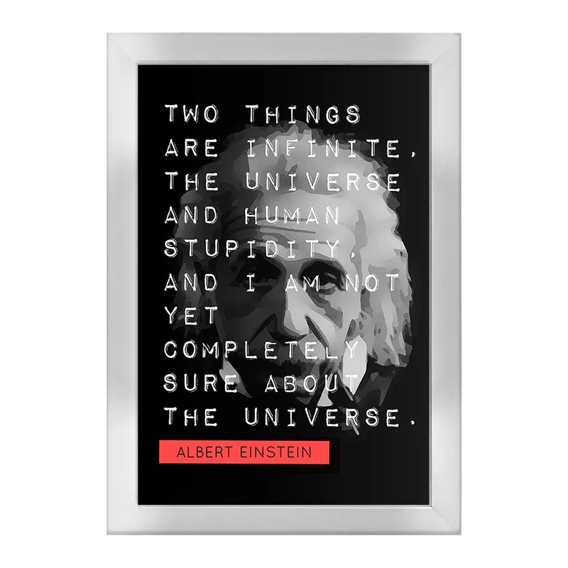 تابلو خندالو طرح آلبرت اینشتین (Albert Einstein) کد F14056