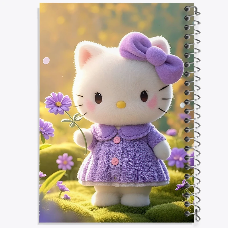 دفتر مشق 50 برگ خندالو طرح هلو کیتی کد F10302