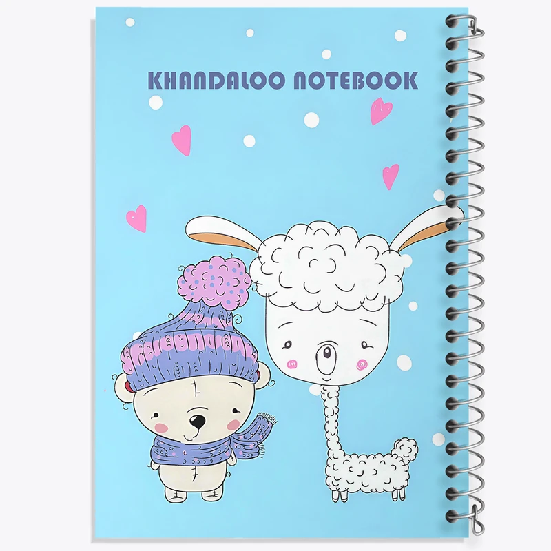 دفتر مشق 50 برگ خندالو طرح لاما و خرس کد N6222