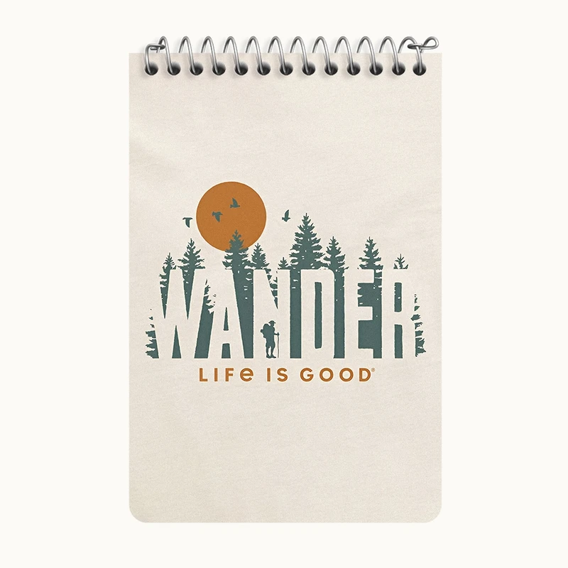 دفتر یادداشت 50 برگ خندالو طرح Wander Life Is Good کد F14252