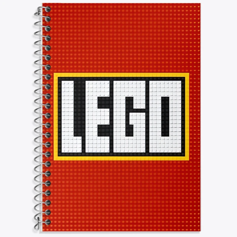 دفتر زبان 50 برگ خندالو مدل سه خط طرح لگو (Lego) کد F10174