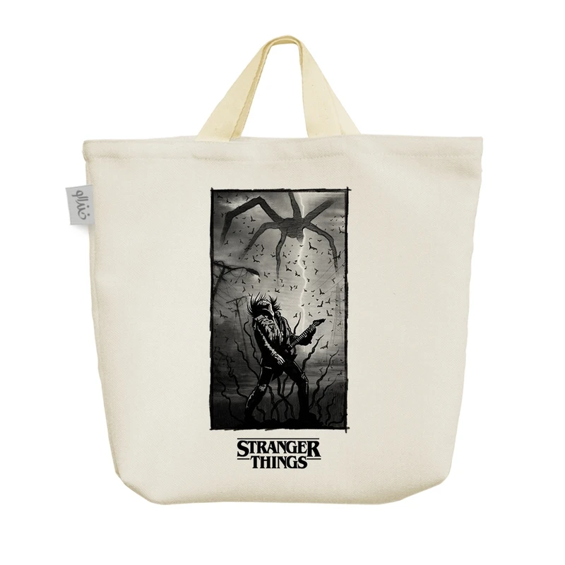 ساک خرید خندالو مدل سریال استرنجر تینگز (Stranger Things) کد H2852