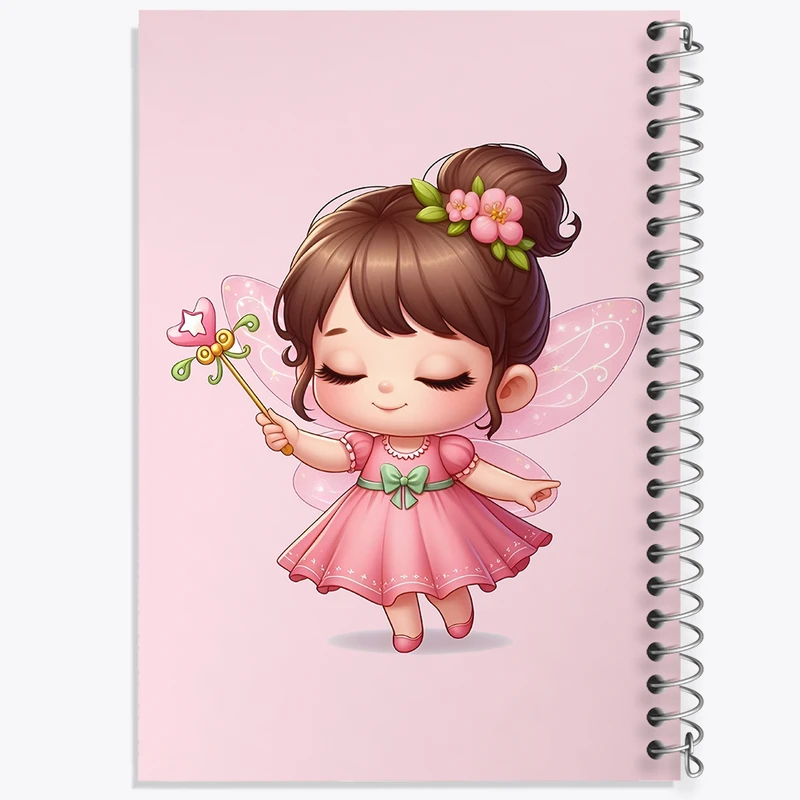 دفتر مشق 50 برگ خندالو طرح دخترانه کیوت کد F3615