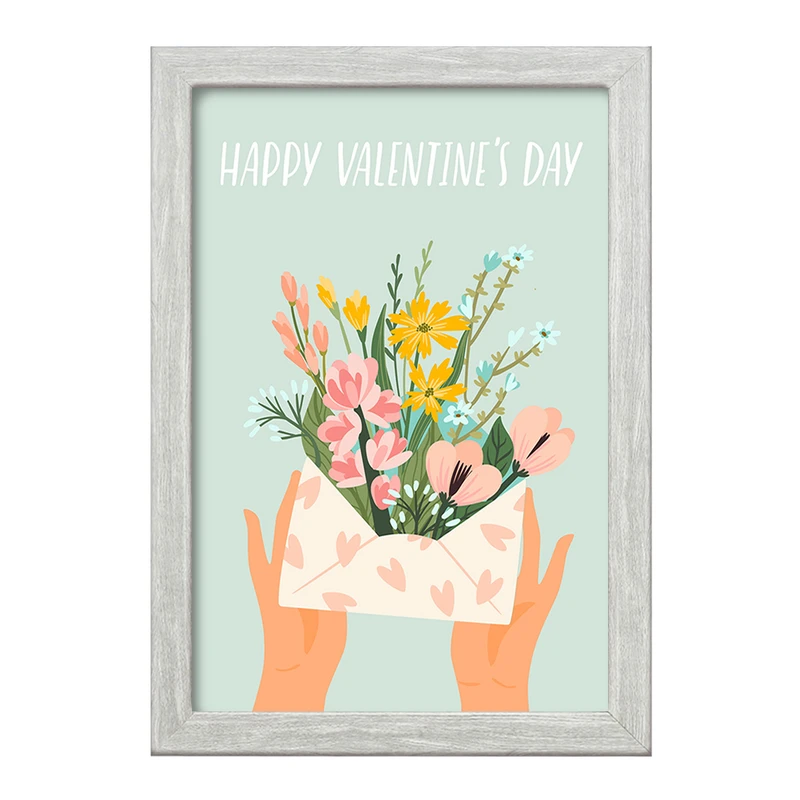 تابلو خندالو طرح نامه گل گلی کد 8378