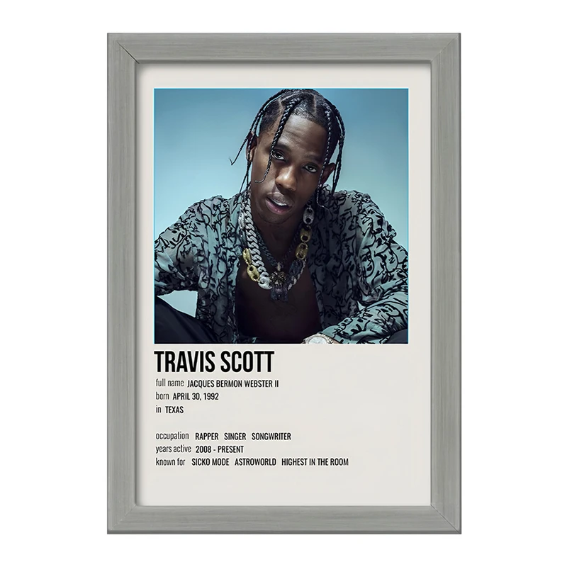 تابلو خندالو طرح تراویس اسکات (Travis Scott) کد F14201