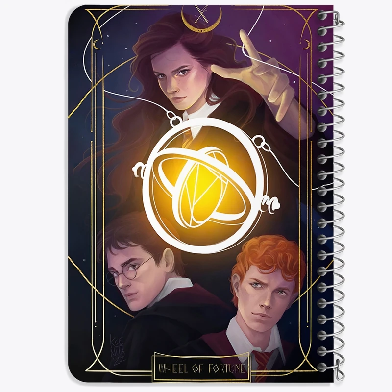 دفتر یادداشت 50 برگ خندالو طرح هری پاتر (Harry Potter) کد F10005