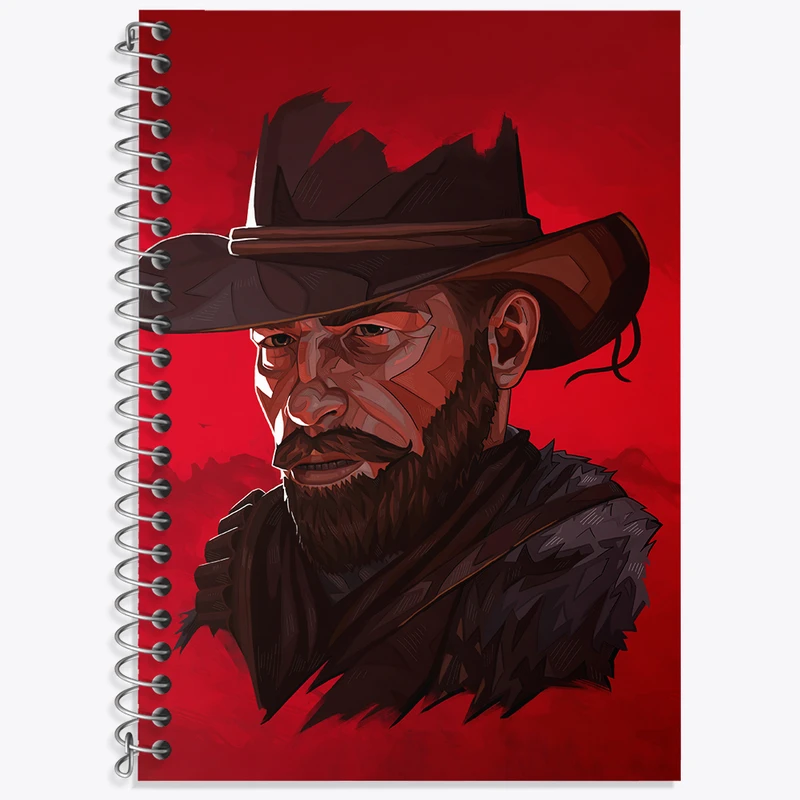دفتر نت موسیقی 50 برگ خندالو طرح رد دد (Red Dead) کد N9343