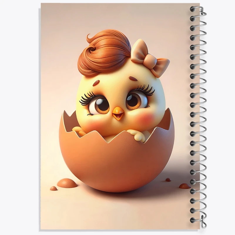 دفتر لیست خرید 50 برگ خندالو طرح جوجه کیوت کد F9482