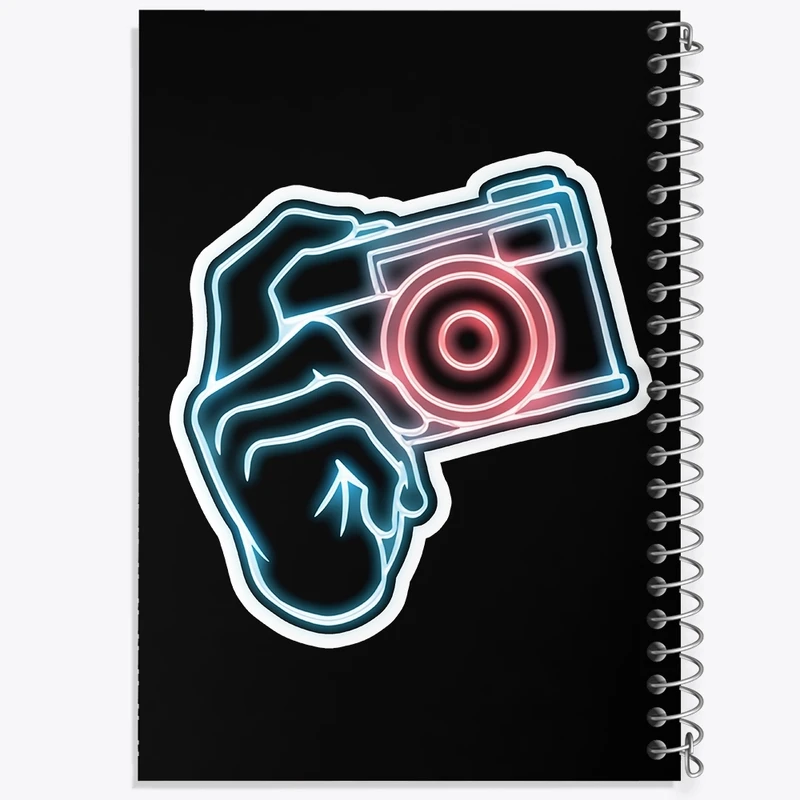 دفتر طراحی 50 برگ خندالو طرح دوربین عکاسی کد F2791