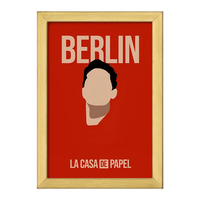 تابلو خندالو طرح برلین خانه کاغذی کد F10128