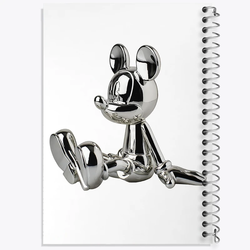 دفتر لیست خرید 50 برگ خندالو طرح میکی موس کروم کد F3875