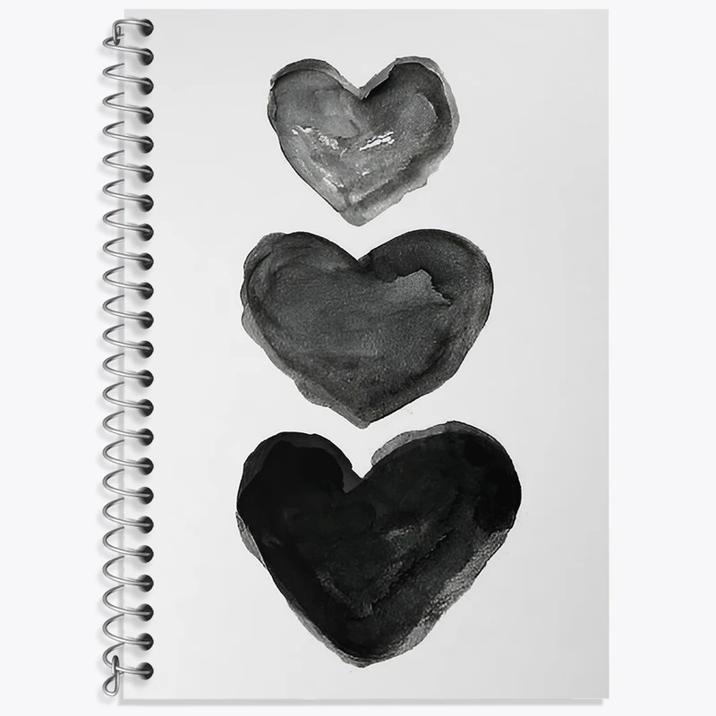 دفتر زبان 50 برگ خندالو طرح قلب کد F3882