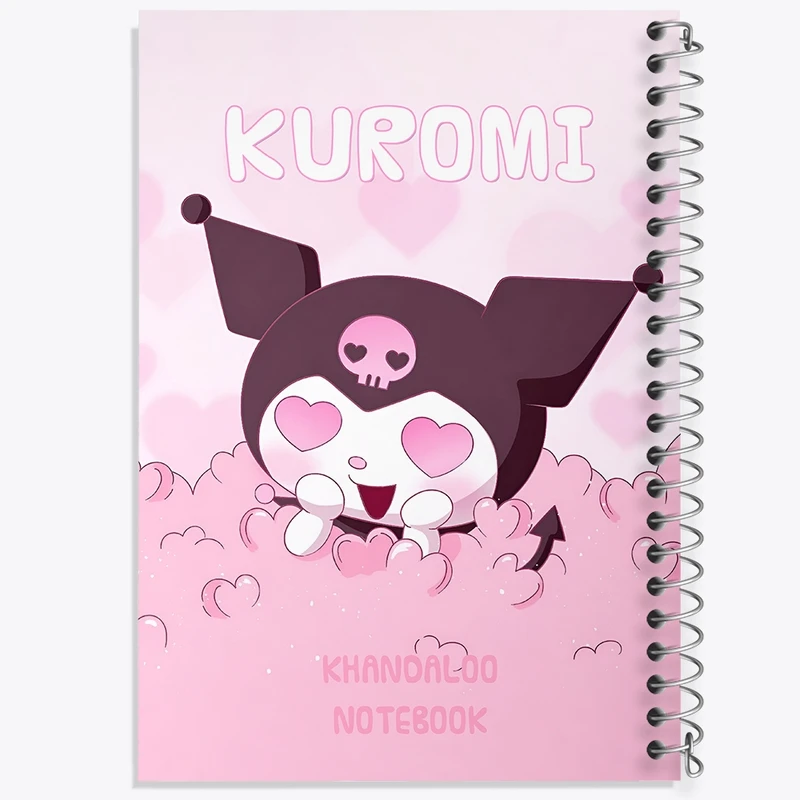 دفتر طراحی 50 برگ خندالو طرح کرومی (Kuromi) کد N9077