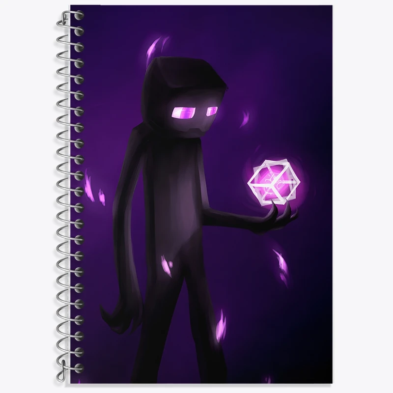 دفتر زبان 50 برگ خندالو مدل سه خط طرح ماینکرافت (Minecraft) کد F14100