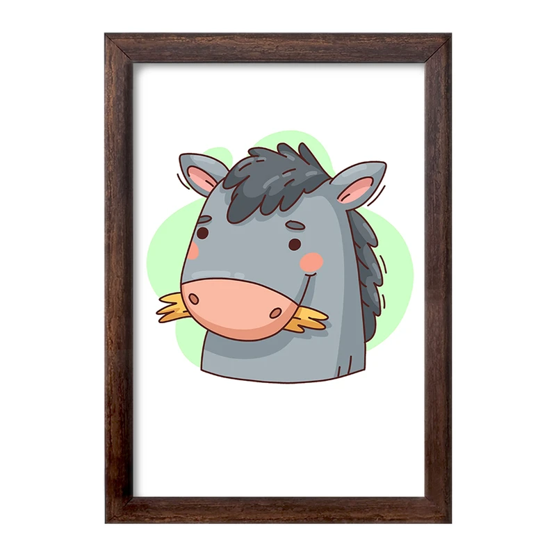 تابلو خندالو طرح الاغ حیوانات بامزه کد 37173