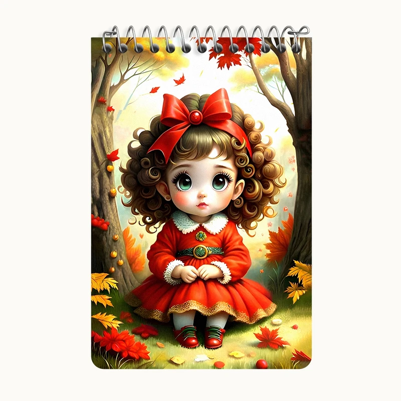 دفتر یادداشت 50 برگ خندالو طرح دخترانه کیوت کد F7079