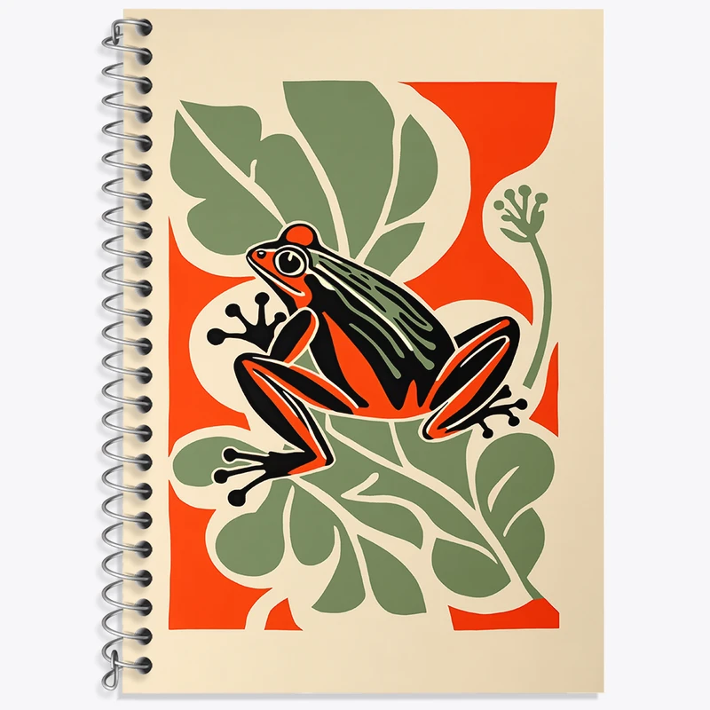 دفتر نت موسیقی 50 برگ خندالو طرح قورباغه کد N7089