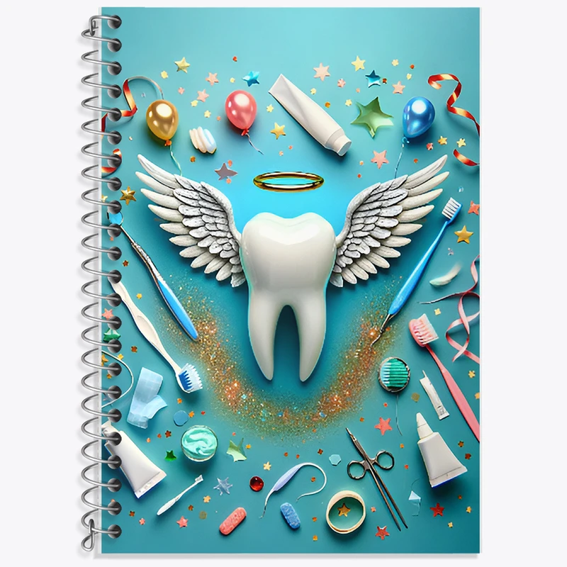 دفتر نت موسیقی 50 برگ خندالو طرح دندان و دندان پزشکی کودکانه کد F9820