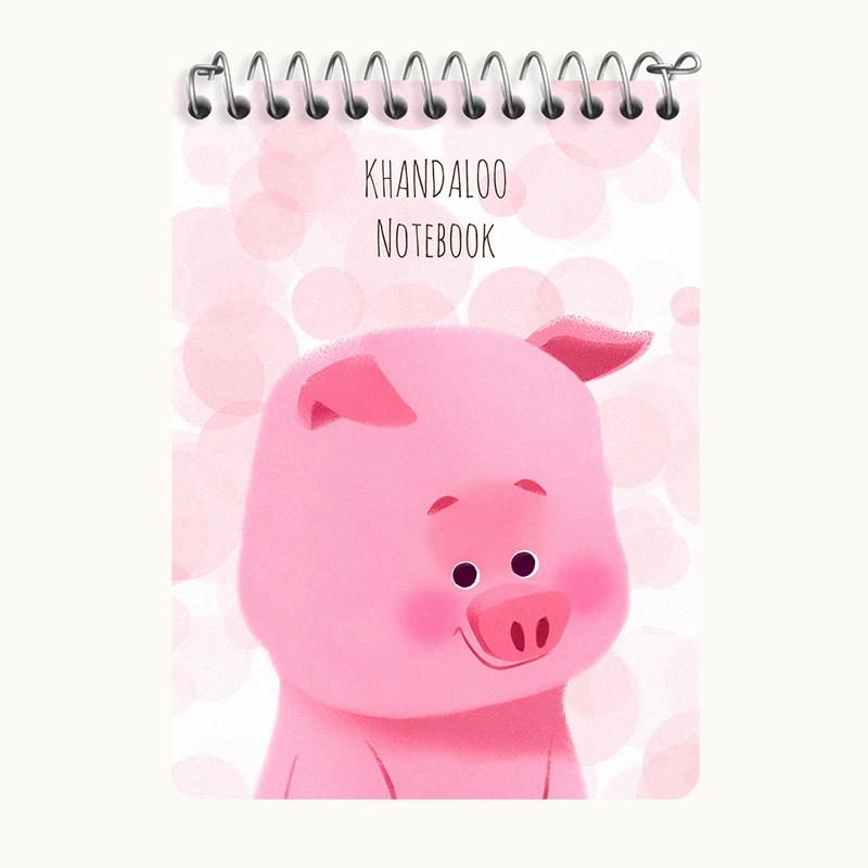 دفتر یادداشت 50 برگ خندالو طرح خوک کیوت کد N8963