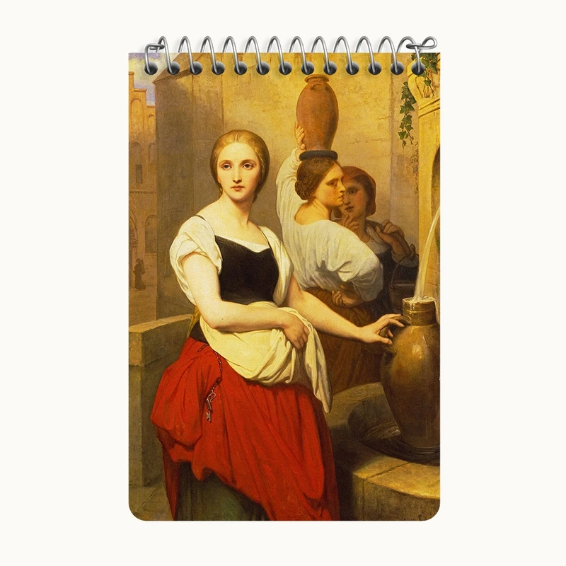 دفتر یادداشت 50 برگ خندالو طرح نقاشی مارگارت در فواره اثر آری شفر کد F12160