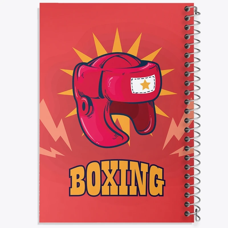 دفتر طراحی 50 برگ خندالو طرح بوکس (Boxing) کد F1467