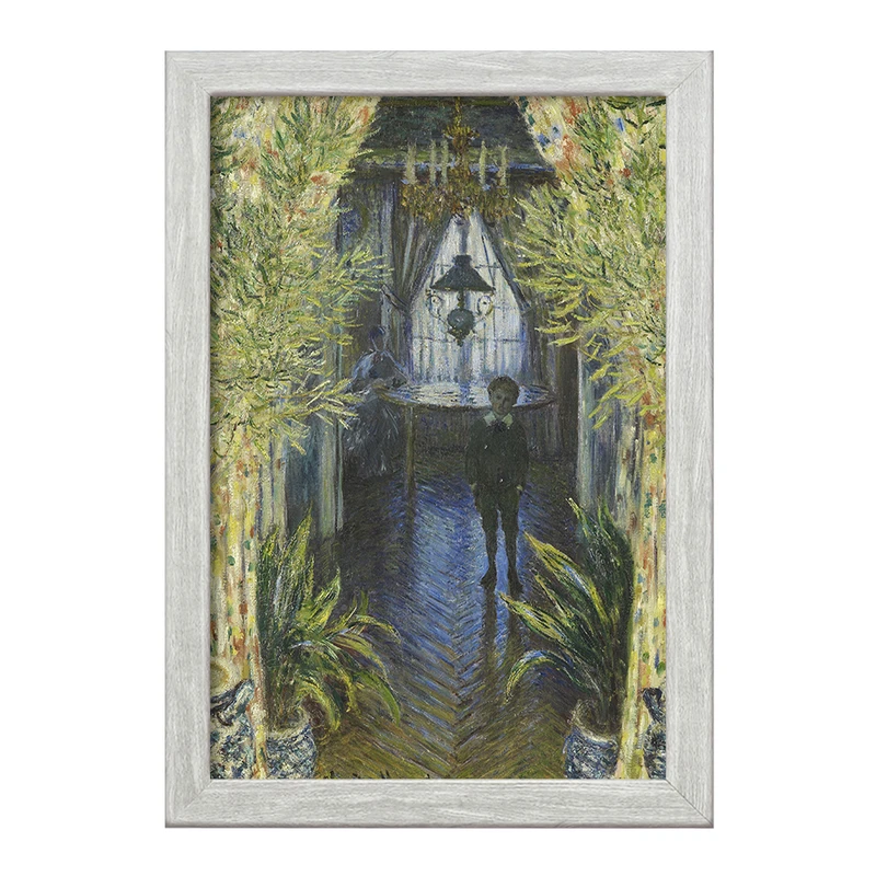 تابلو خندالو طرح نقاشی گوشه ای از آپارتمان اثر کلود مونه کد F12507