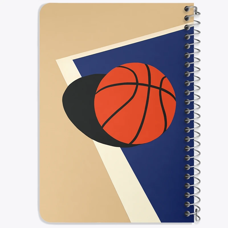 دفتر یادداشت 50 برگ خندالو طرح بسکتبال (Basketball) کد F11999