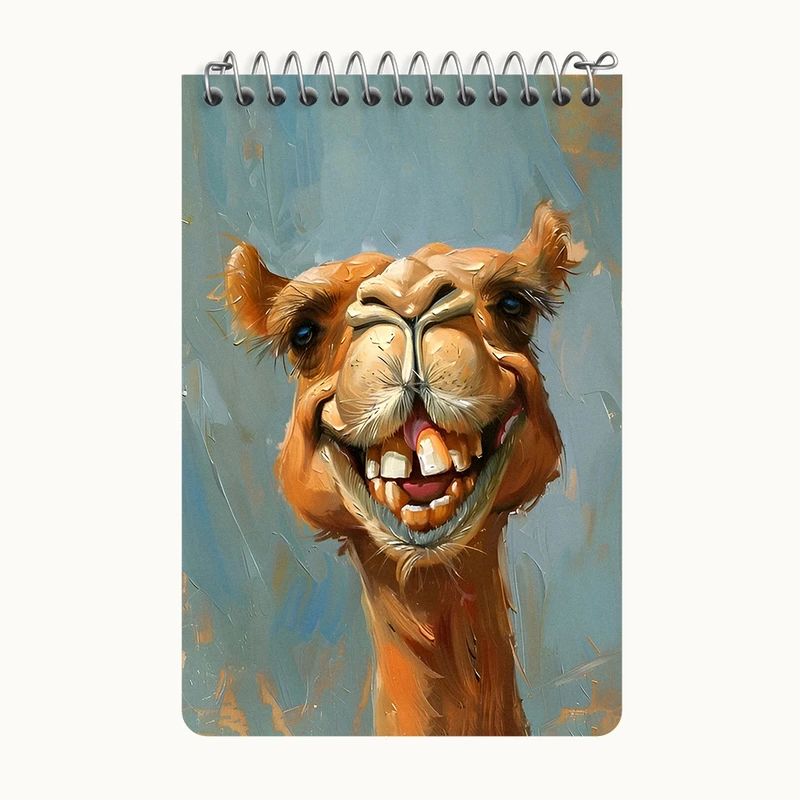 دفتر یادداشت 50 برگ خندالو طرح شتر خنگ کد F6602