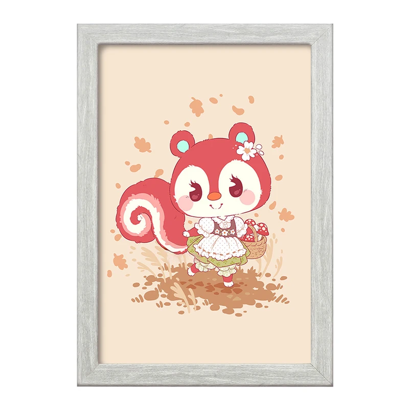 تابلو خندالو طرح بازی انیمال کراسینگ (Animal Crossing) کد 32646